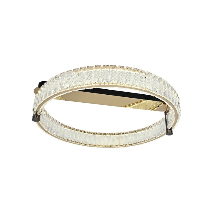 LED полилей RFAN, модел R9048/600, с дистанционно управление, 3 вида светлина, регулируем интензитет, 128 W, злато