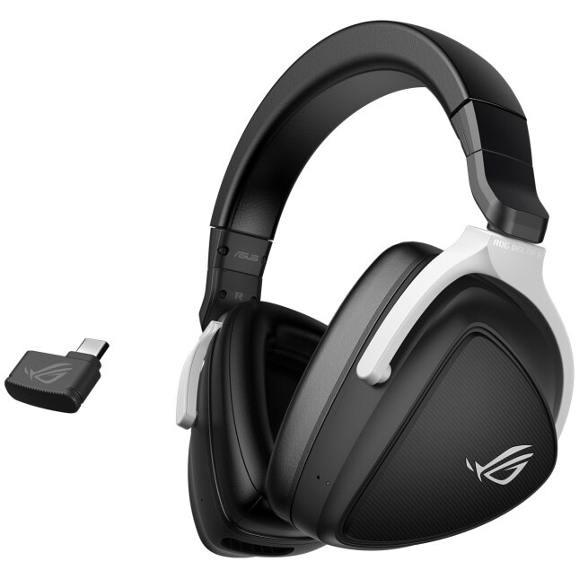Casti gaming Asus ROG Delta S, bluetooth, AI noise cancelation, multiplatform, negru
