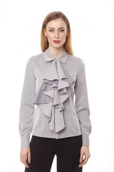Camasa KVINNA bumbac cu jabou detasabil, Gri Camasa KVINNA bumbac cu jabou detasabil, Gri