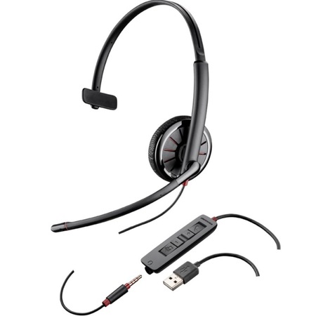 Plantronics Blackwire C315 Cuffia Mono USB Per PC | Auricolare Con Microfono, Controlli In Linea E Led | Bianco