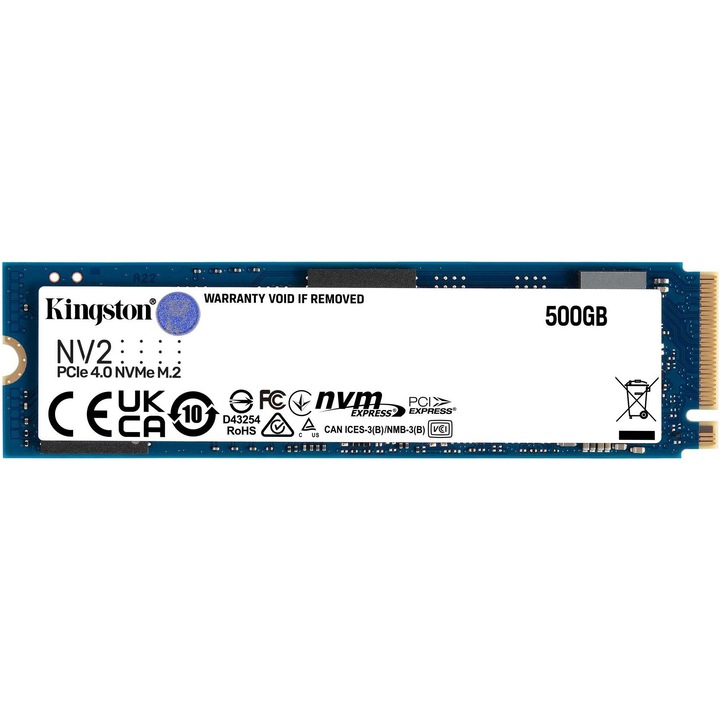 KINGSTON 500GB NV2 M.2 2280 PCIe 4.0 NVMe SSD (CPX1302538)