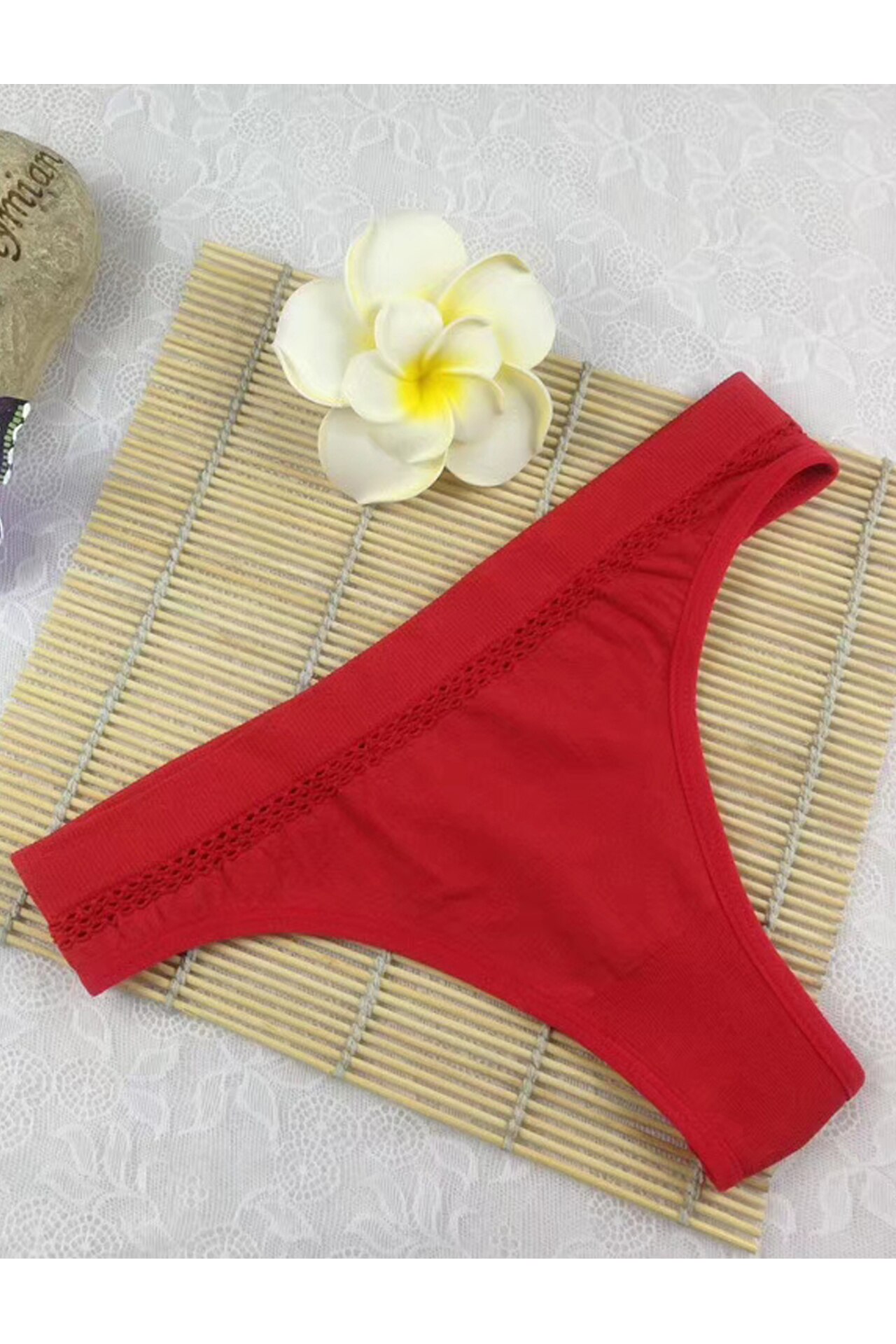 Дамски бикини, Rochena, Bikini, Nylon, 1132, Червени, M INTL - eMAG.bg