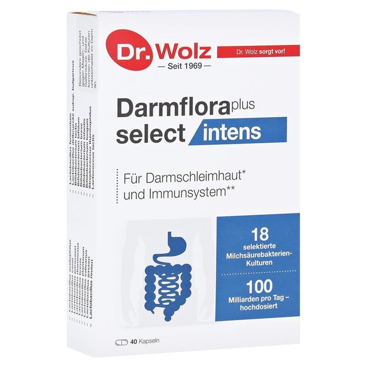 Darmflora Plus Select Intense 40 kapszula Dr. Wolz
