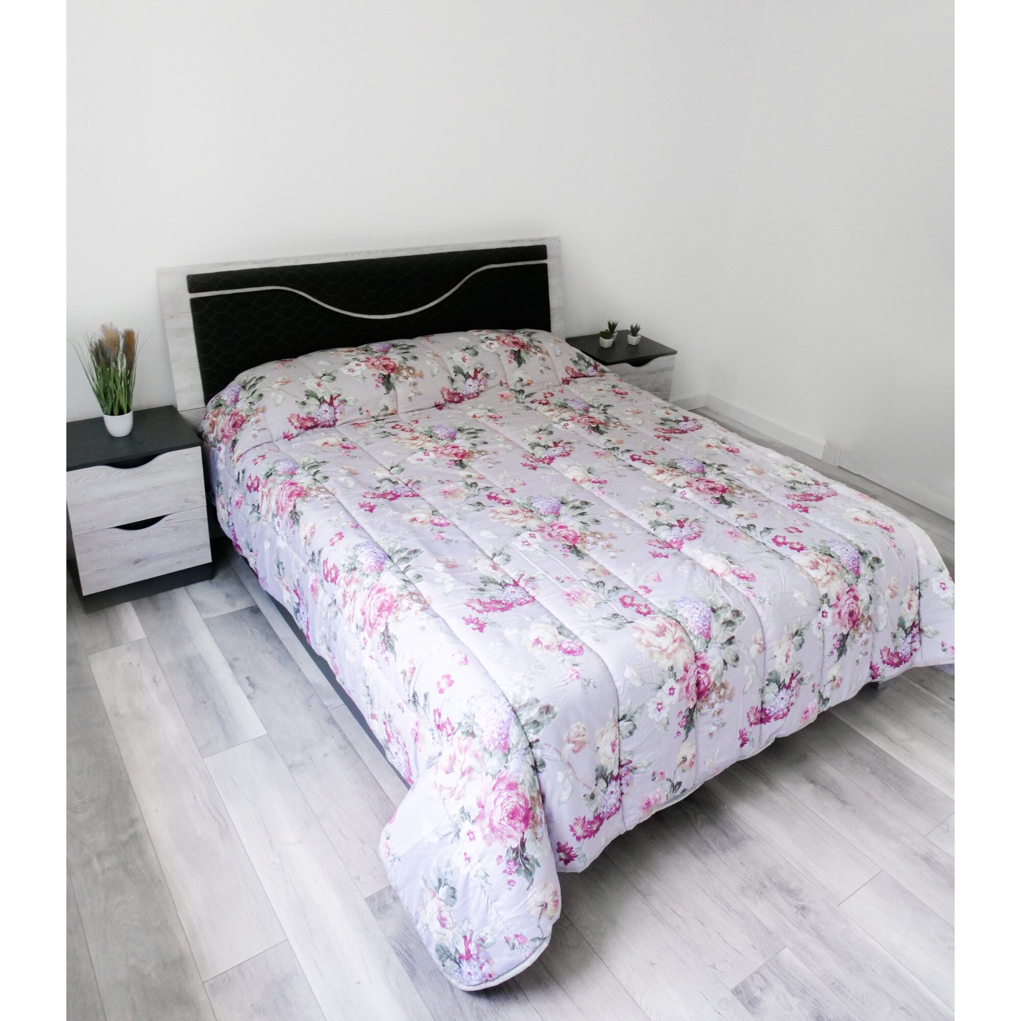 Joyreap Set Copripiumino Floreale California King 3 Pezzi – Trapunta Microfibra 800 Fili, Fiori Gialli E Verdi, Reversibile, Morbida E Traspirante