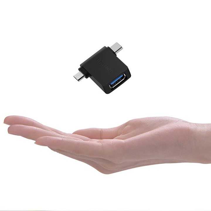 Адаптер UGREEN, OTG, 2в1 USB (A) 3.0 към USB-C, micro-USB