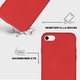 Husa Safe Flex compatibila cu iPhone SE 2/ SE 2020, Comando Fonix, Design Slim flexibil, Interior captusit cu microfibra, Anti shock, Silicon moale, Textura cu finisaj mat/fin, Antiaderent, Rosu