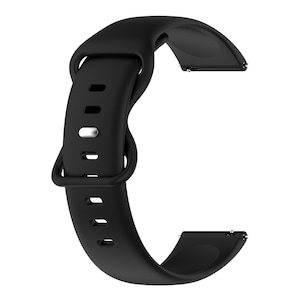 Curea silicon compatibila Xiaomi Mi Watch, latime curea 22mm, negru