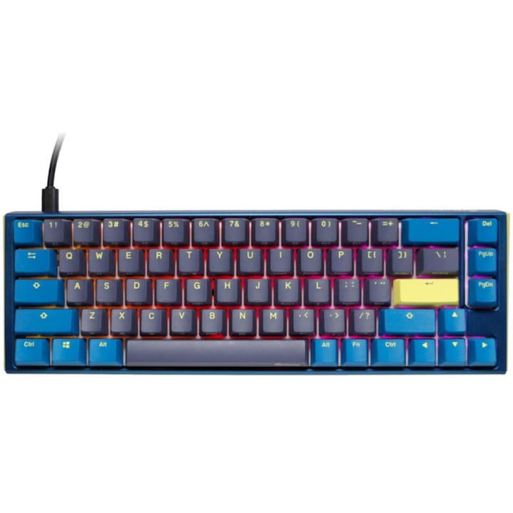 Клавиатура Gaming DUCKY One 3 Daybreak SF Gaming Keyboard, Механична, Cherry MX Clear, RGB LED, Layout US