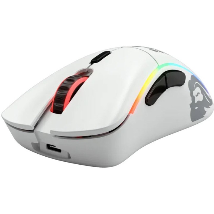 Геймърска мишка Glorious Model D- Wireless, Ultralight 67 г, Matt White