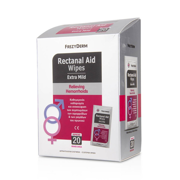Servetele umede pentru zone intime, Frezyderm Ameliorarea hemoroizilor, 20 buc