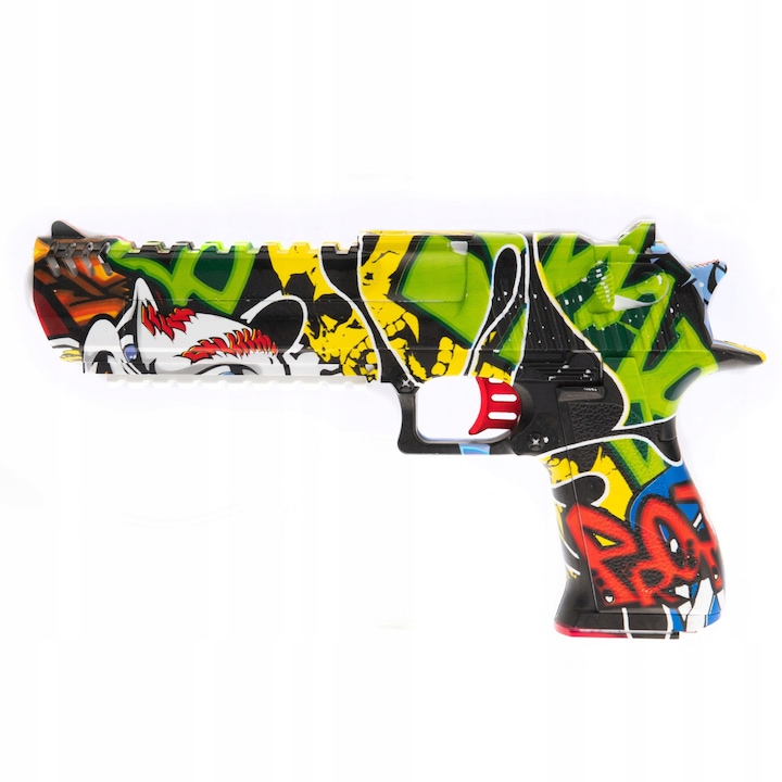 Пистолет с гел топка, 7-8 мм, Дължина 40 см, Многоцветен
