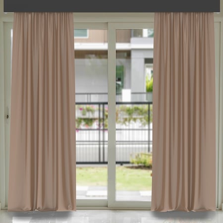 Set 2 draperii, 140x245cm, Catifea 285gr/mp, Crem