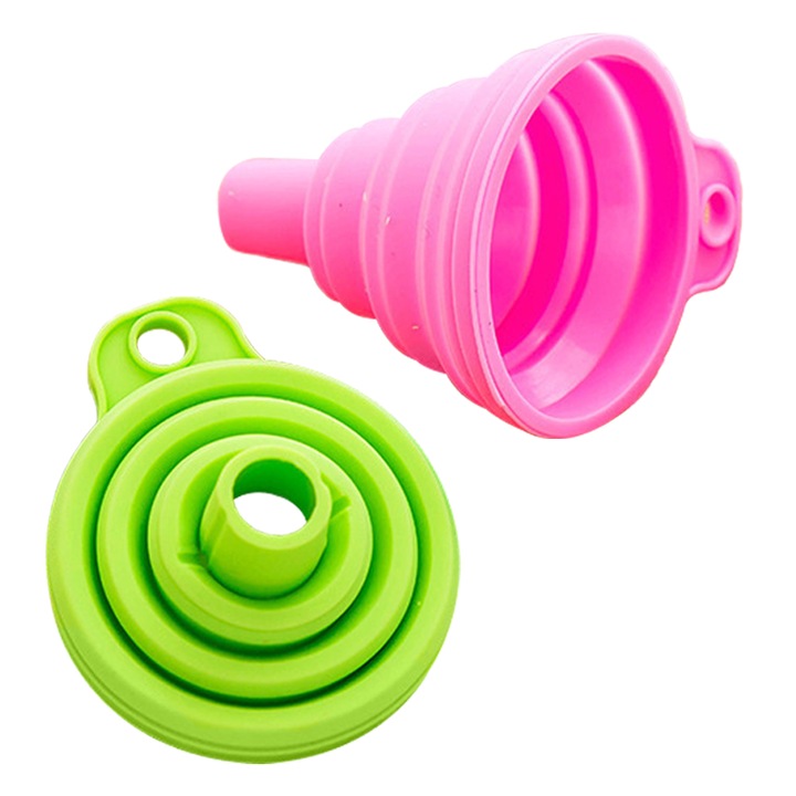 Set 2 palnii pliabile, YIJBAO®, Silicon, Roz/Verde