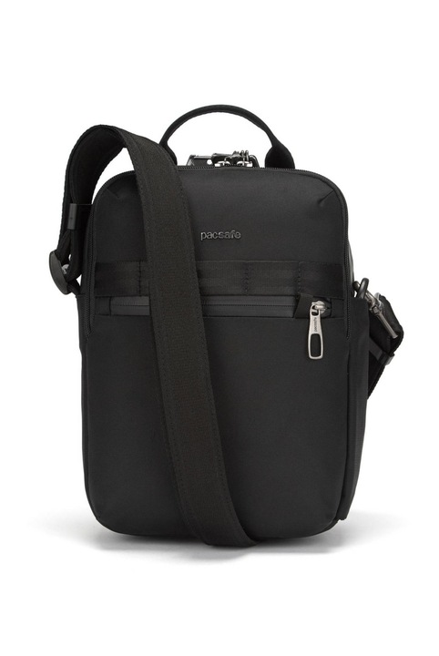 Férfi táska, Pacsafe, Poliészter, 200 x 285 mm, Fekete