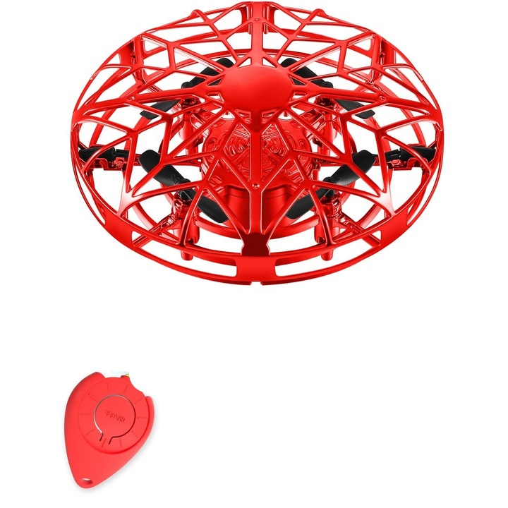 Gyermek drón, ABS, 360 forgás, Piros