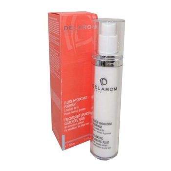 Fluid hidratant purifiant Delarom, pentru piele mixta-grasa, 50 ml Fluid hidratant purifiant Delarom, pentru piele mixta-grasa, 50 ml