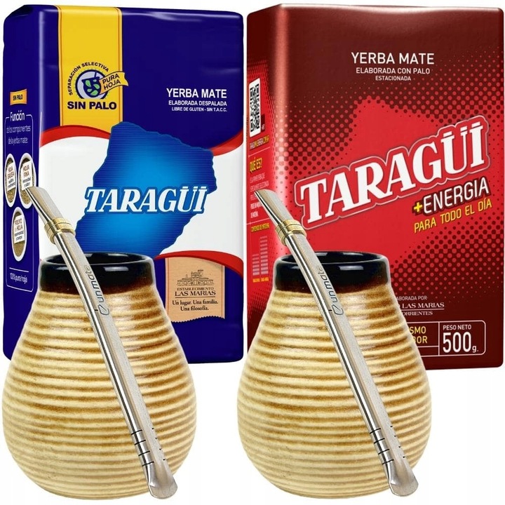 2 db-os tea és kiegészítők készlete, Taragui, Különféle ízek, 2x 500 g