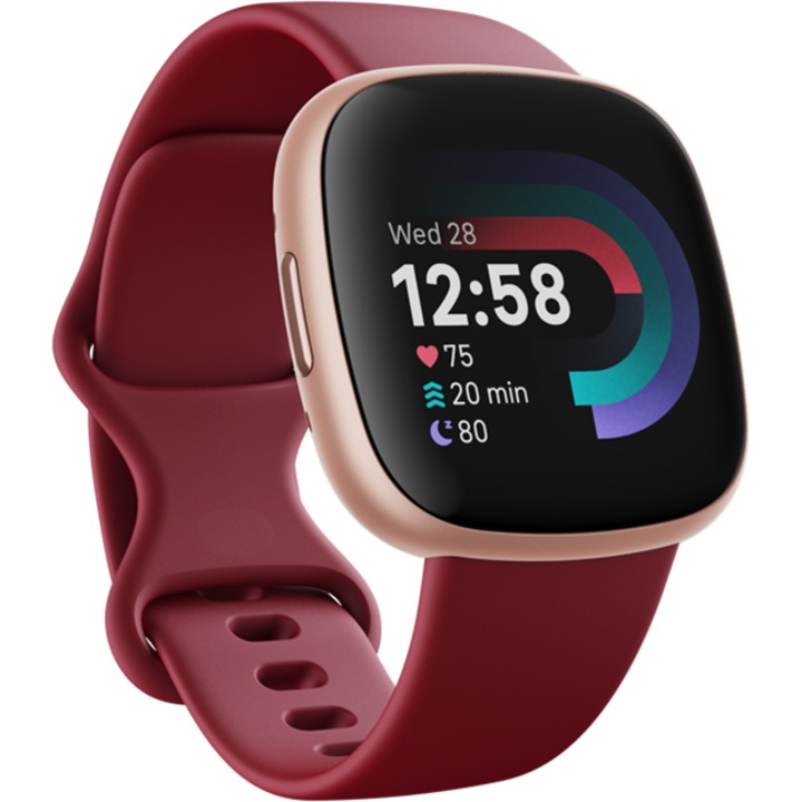 Часовник Smartwatch Fitbit Versa 4 Beet Juice/Copper Rose Aluminum
