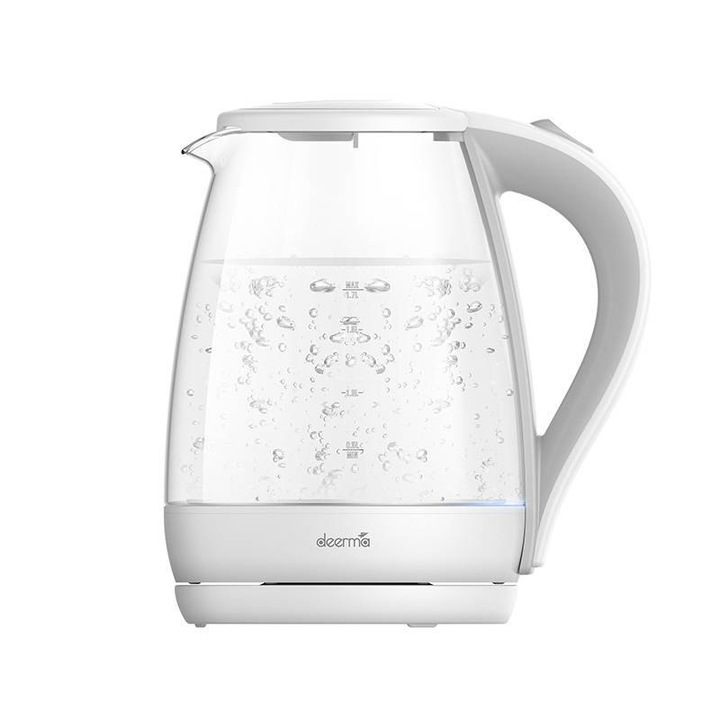 Elektromos vízforraló Deerma SH30W, 2200W, 1,7 L, Fehér