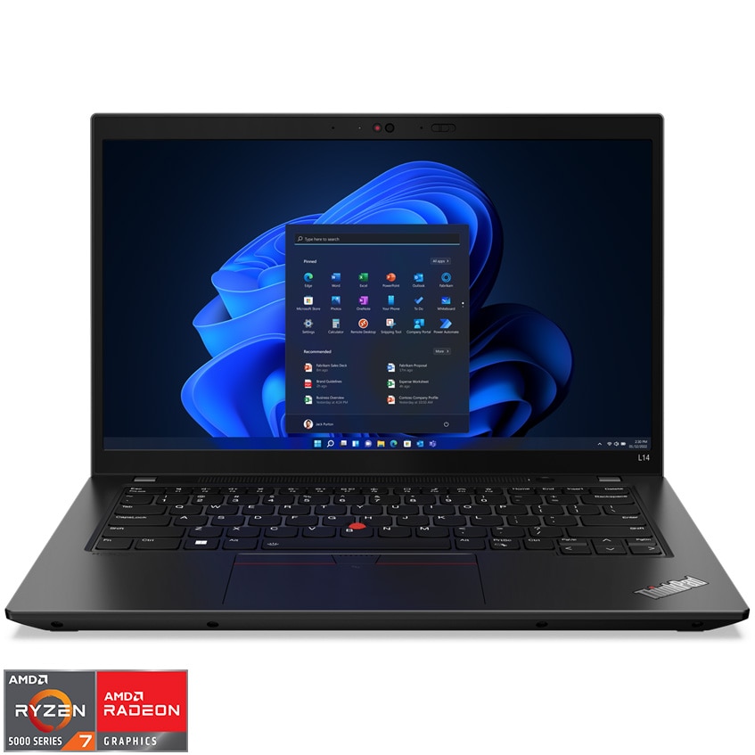 Laptop ultraportabil Lenovo ThinkPad L14 Gen 3 cu procesor AMD