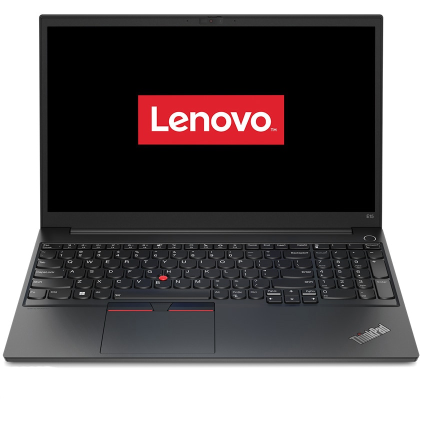 Laptop Lenovo ThinkPad E15 Gen 4 cu procesor AMD Ryzen™ 7 5825U pana la 4.5 GHz, 15.6", Full HD, IPS, 16GB DDR4, 512GB SSD, AMD Radeon™ Graphics, No OS, Black