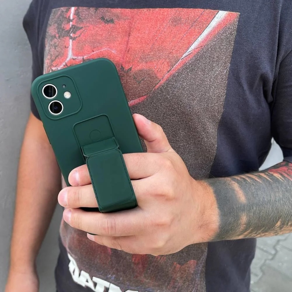 Husa cu suport pentru Xiaomi Redmi Note 11 Pro, Wozinsky, Silicon, Bleumarin