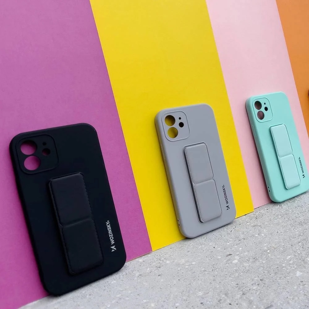 Husa cu suport pentru Xiaomi Redmi Note 11 Pro, Wozinsky, Silicon, Bleumarin