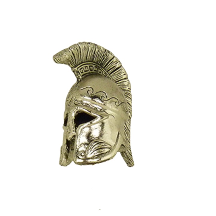 Статуетка Ahelos, Шлем, Метален, Златист, 6 см