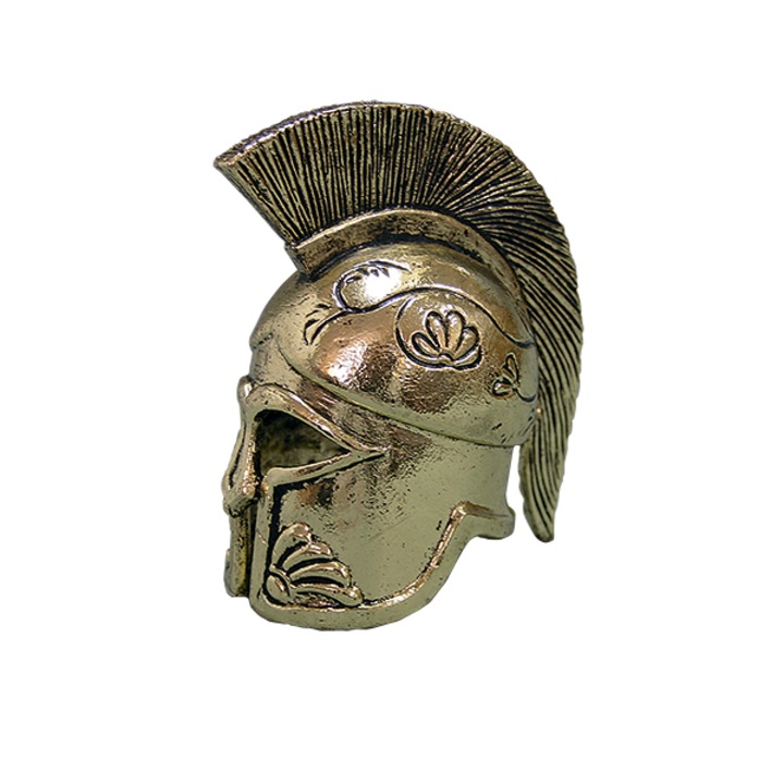 Статуетка Ahelos, Шлем, Метален, Златист, 8 см