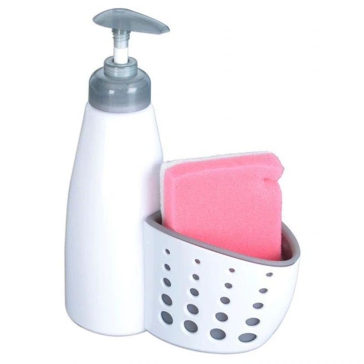 Dozator pentru sapun lichid, alb, 370 ml