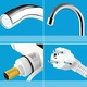 Robinet Electric SIKS cu Para Dus Pentru Apa Calda Instant, Montare pe Chiuveta, Incalzire Rapida, pentru Baie, Bucatarie, Temperatura Maxima 60 C