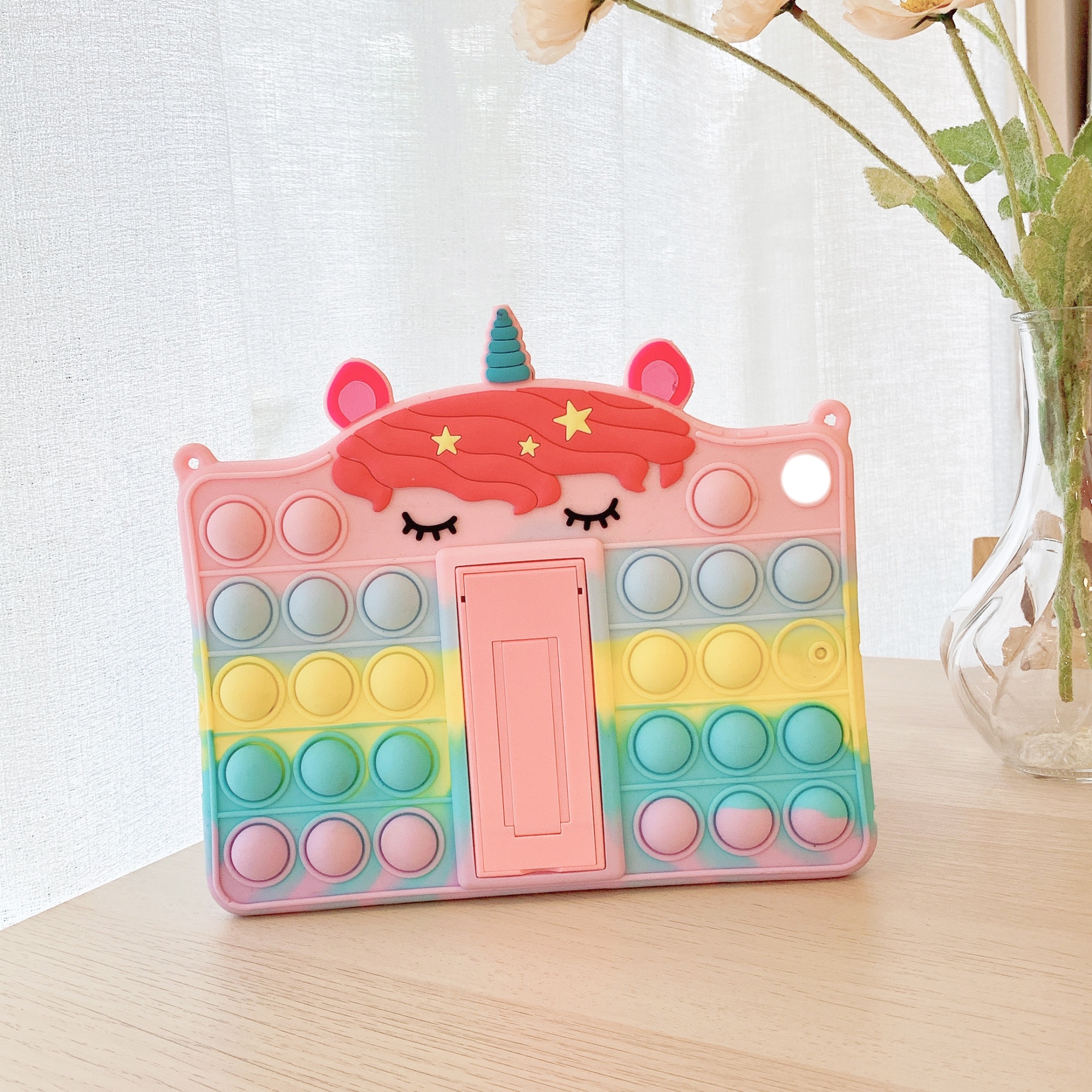 Husa tableta, Silicon, Compatibila cu Samsung Galaxy Tab A7 Lite, Multicolor