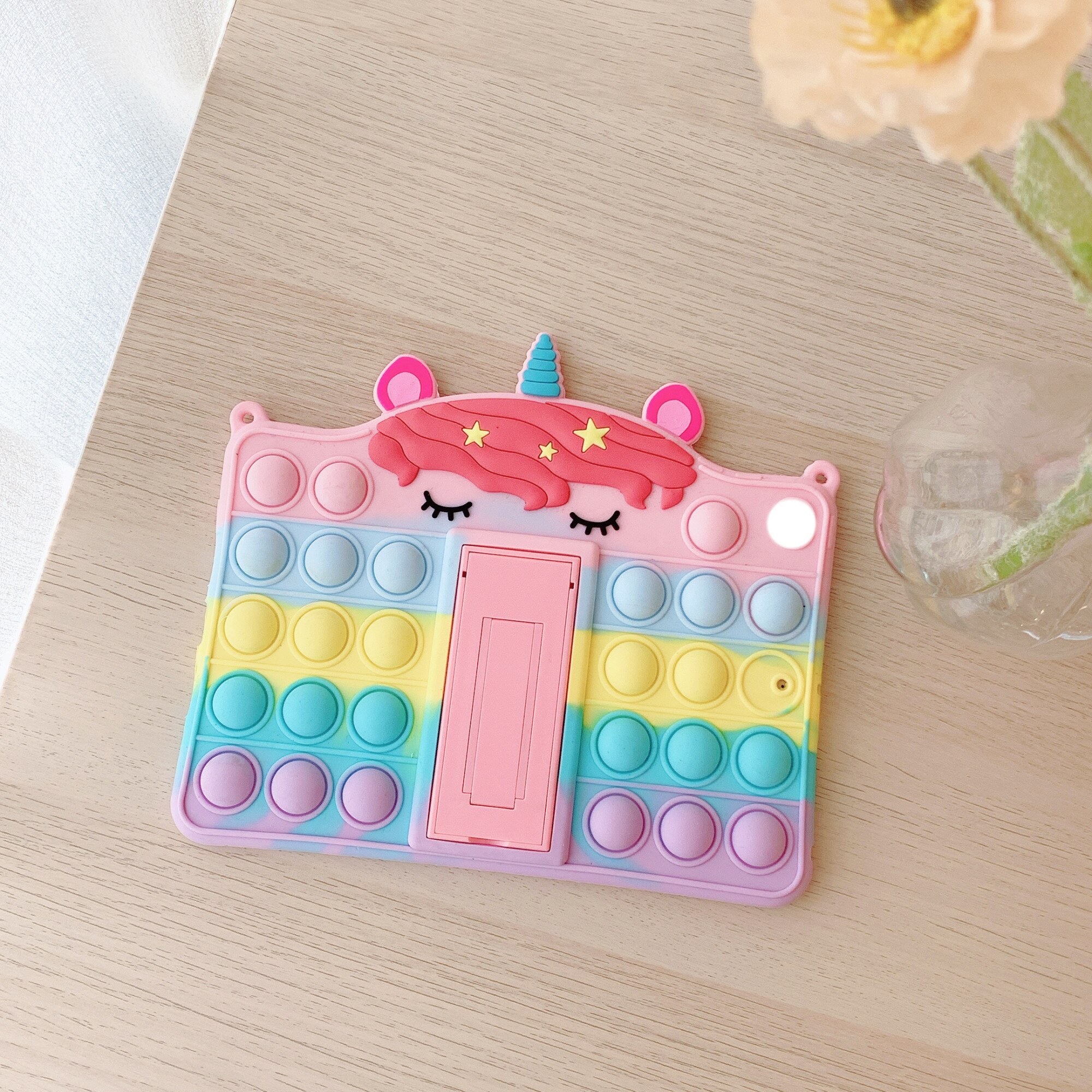 Husa tableta, Silicon, Compatibila cu Samsung Galaxy Tab A7 Lite, Multicolor