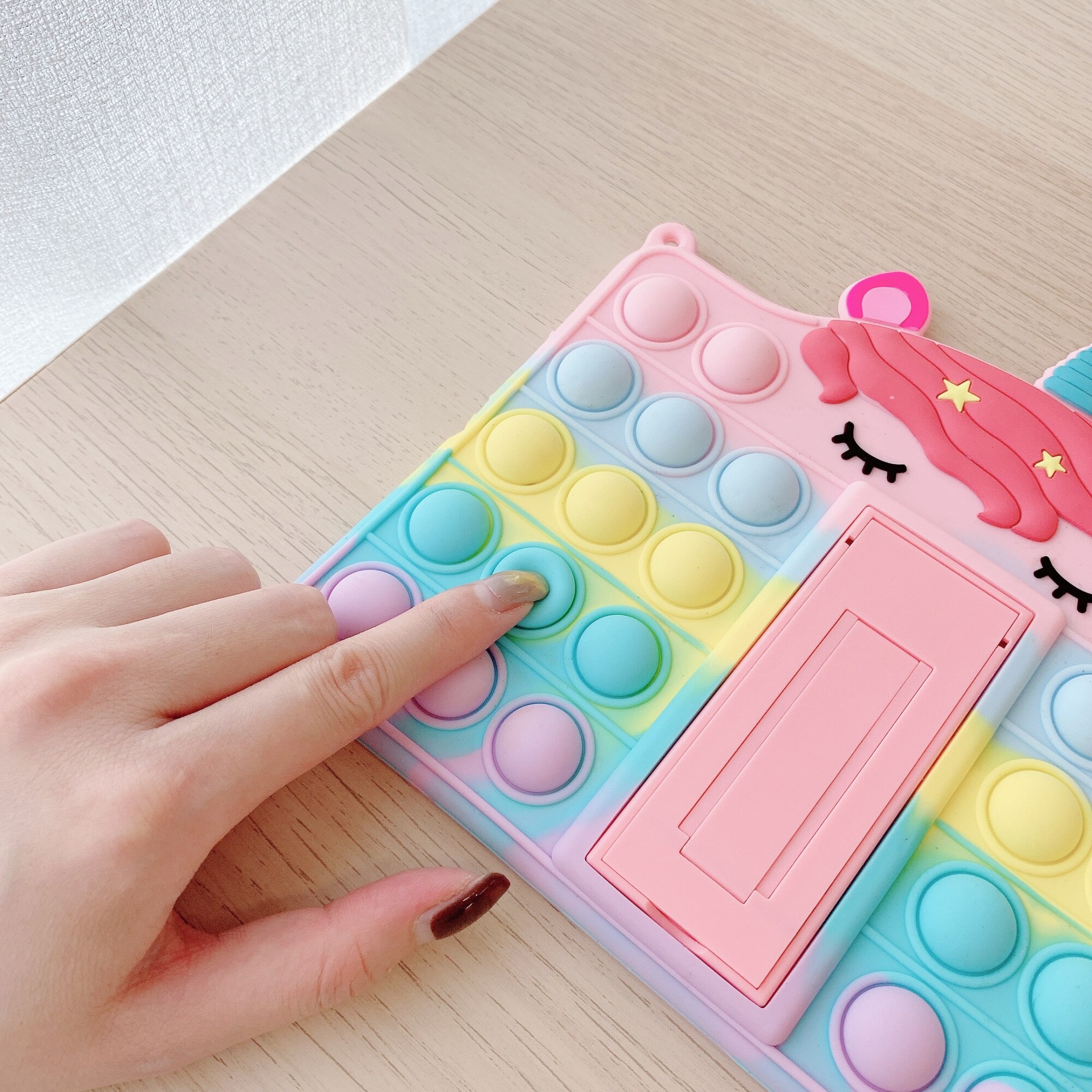 Husa tableta, Silicon, Compatibila cu Samsung Galaxy Tab A7 Lite, Multicolor