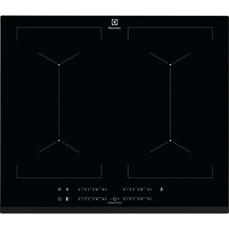 Plita cu inductie ELECTROLUX CIV644 SLIM-FIT 60 cm, CleverHeat, EcoTimer, Control iluminat, Protectia copilului, Negru