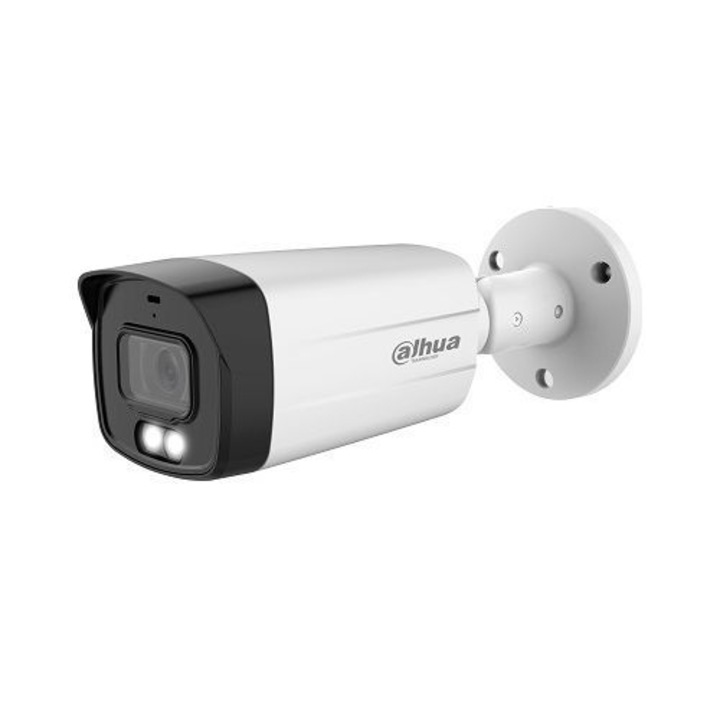 Camera de supraveghere, exterior, 2MP Full Color, lentila 3.6mm, IR 40 metri, Dahua HAC-HFW1239TM-A-LED-0360B-S2