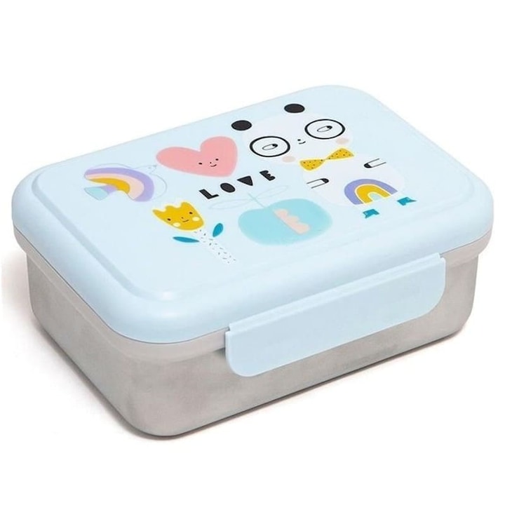 Caserola pentru mic dejun, Petit Monkey, Otel inoxidabil, Multicolor