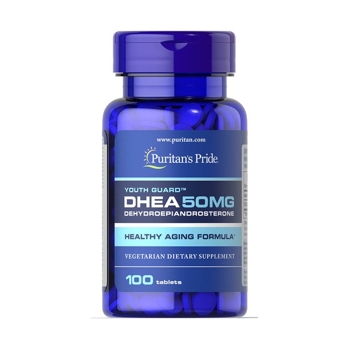 Дехидроепиандростерон DHEA, 50 mg, Puritans Pride, 100 табл.