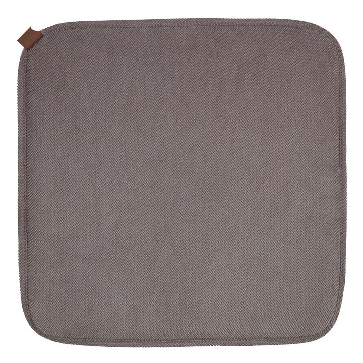 Perna decorativa pentru scaun de bucatarie sau terasa IS0876, Dimensiuni 38x38x2 cm, Gri