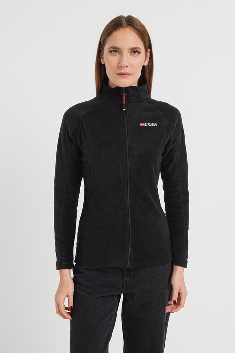 Geo Norway, Bluza sport de fleece cu maneci raglan Tug, Negru