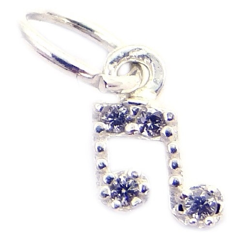 Pandantiv Nota muzicala, Argint 925, 1,2 cm x 0,5 cm