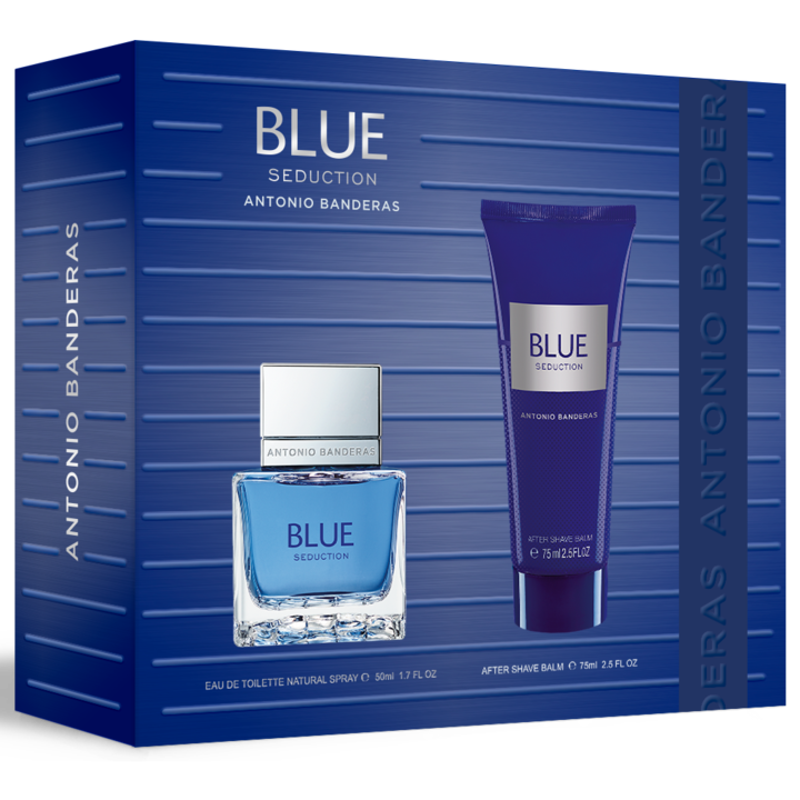 Set cadou Antonio Banderas Blue Seduction, Barbati: Apa de toaleta, 50 ml + Lotiune dupa barbierit, 75 ml