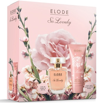 Set cadou Elode So Lovely: Apa de toaleta, 100 ml + Lotiune pentru corp, 100 ml