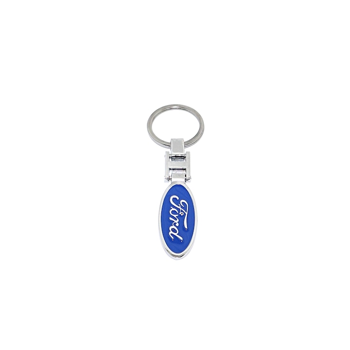 Magrot 3D Ford kulcstartó, kétodalas, fém, kék