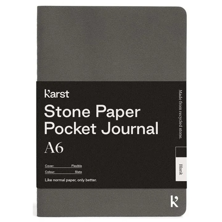Caiet A6 - Pocket, Flexible, Blank - Slate