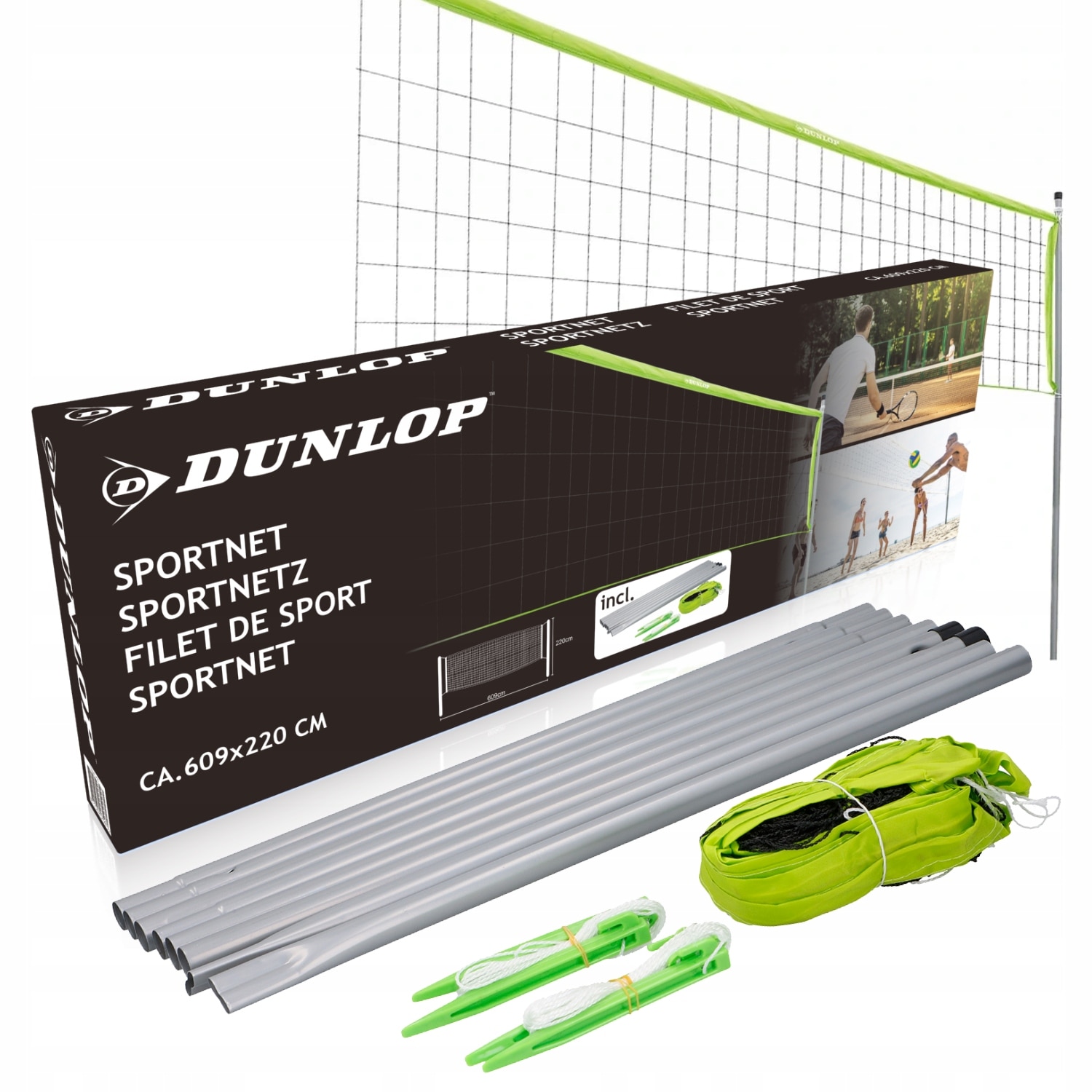 Coarda badminton Yonex Aerobite set. 10 m. alb/verde - eMAG.ro