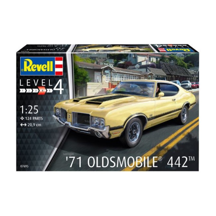 Automodel de construit Revell 71 Oldsmobile 442 Coupe 124 piese