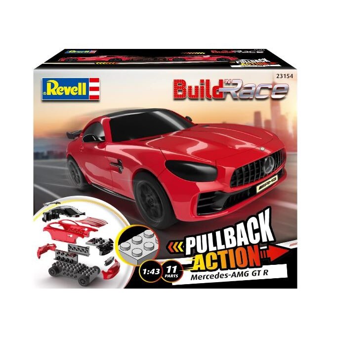 Automodel de construit Revell Mercedes-AMG GT R, rosu, 10 piese - eMAG.ro