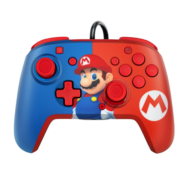 PDP Gaming Faceoff Nintendo Switch Deluxe+ Audio Mario design vezetékes kontroller