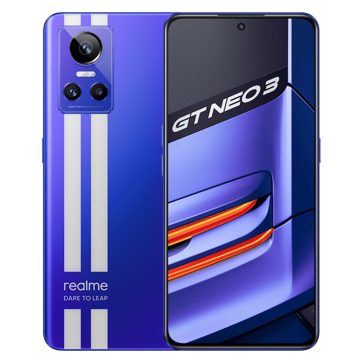 Смартфон Realme GT NEO 3, 256GB, 12GB RAM, 5G, Nitro Blue